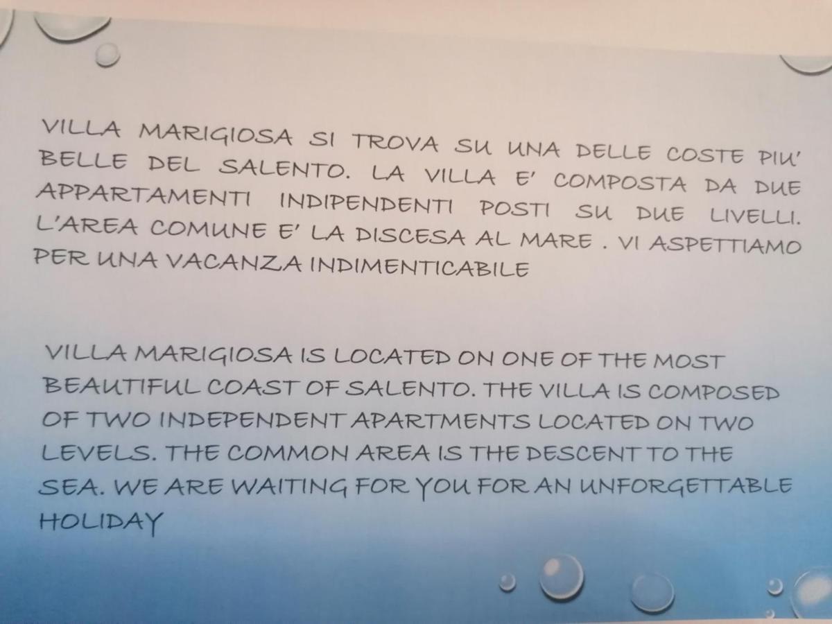 Villa Marigiosa Salento Marittima Exteriör bild
